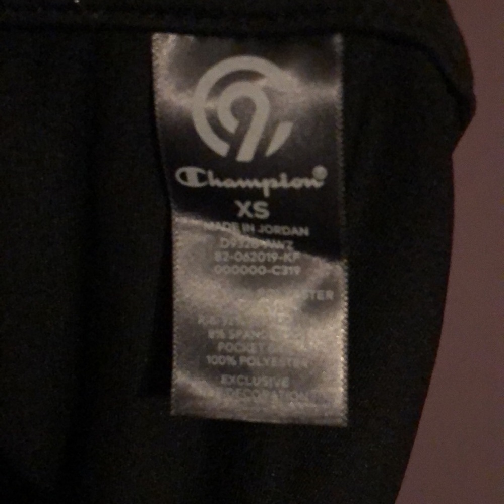 Champion C9 Size XS NWT Long Sleeve Black Performance